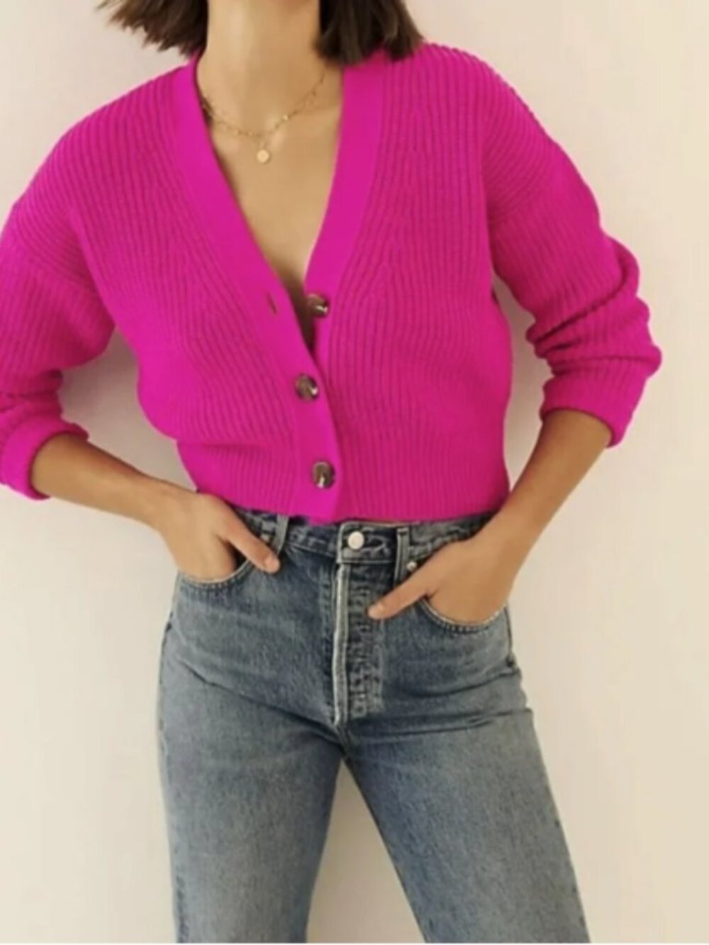 Maeve Anthropologie 3 Button Cardigan Size Medium